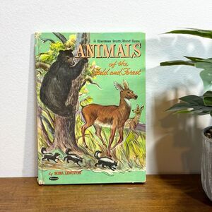 Vintage Animals of the Field and Forest Illustrated 1961 by Mina Lewiton Whitman